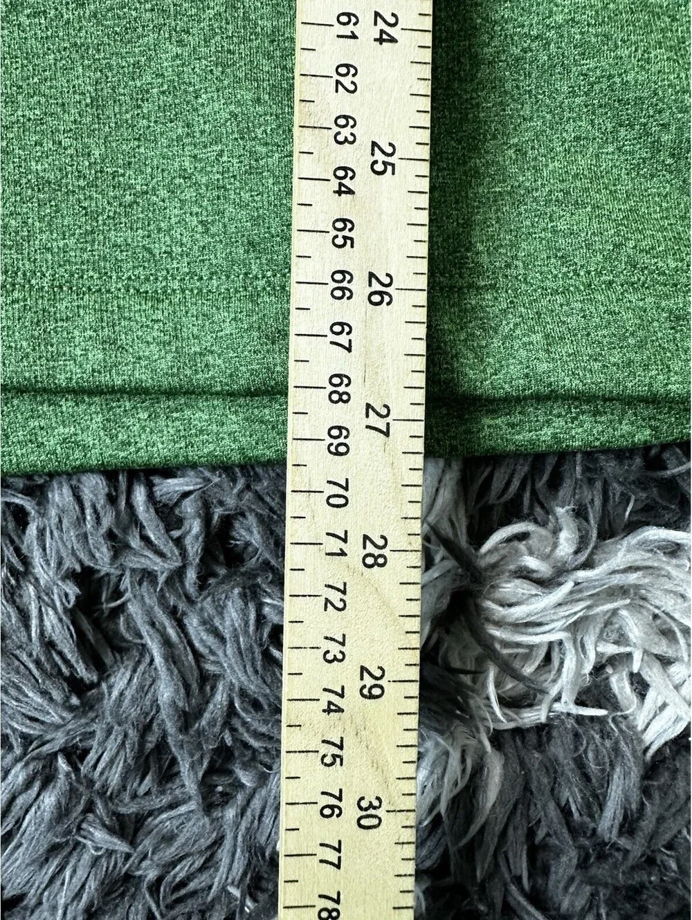 The North Face Mens L Green Heathered 1/4 Zip Fleece Pullover Sweater